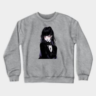 Cute Goth Girl Crewneck Sweatshirt